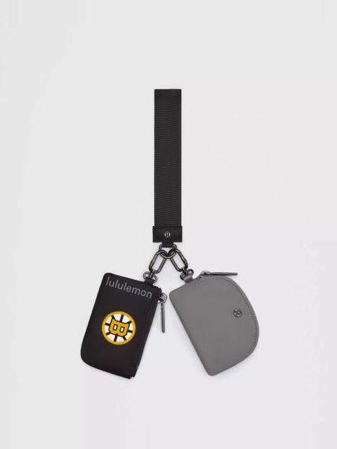 lululemon Dual Pouch Wristlet *Boston Bruins
