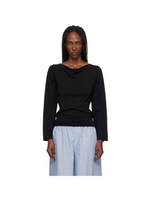 Black Daffa Long Sleeve Top