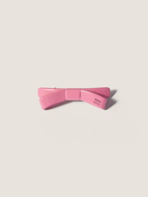 Miu Miu Enameled metal hair clip
