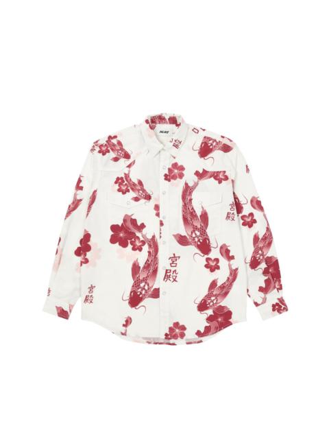 PALACE CARP SHIRT WHITE / WINE