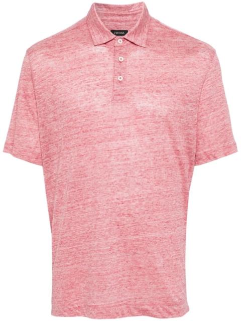 ZEGNA short-sleeve linen polo shirt