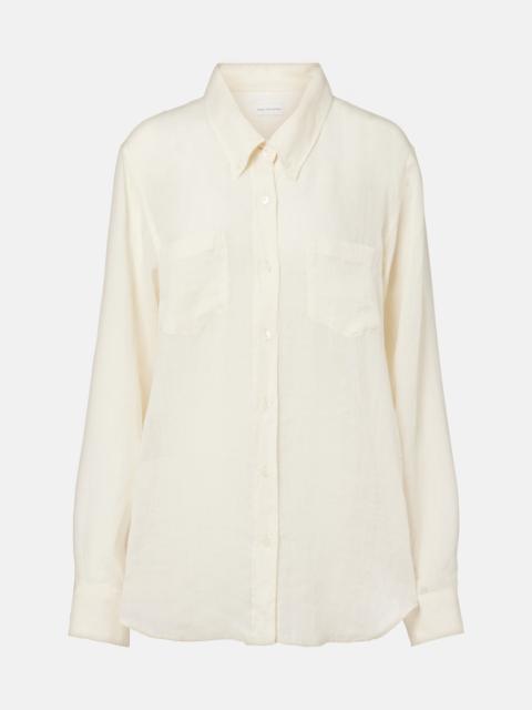 Dries Van Noten Oversized ramie shirt