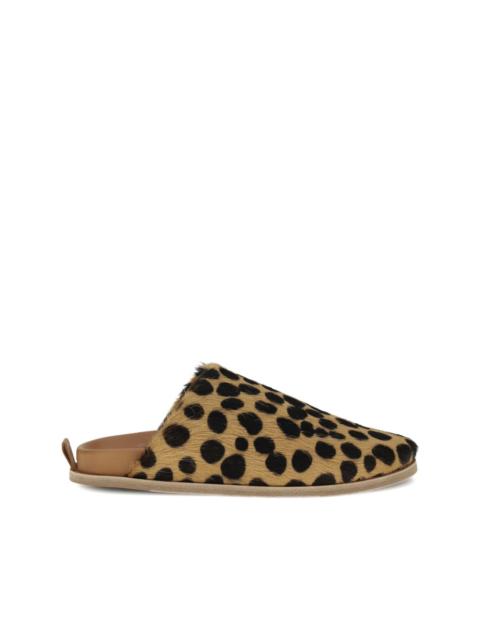 forte_forte pony-hair spotted sandals