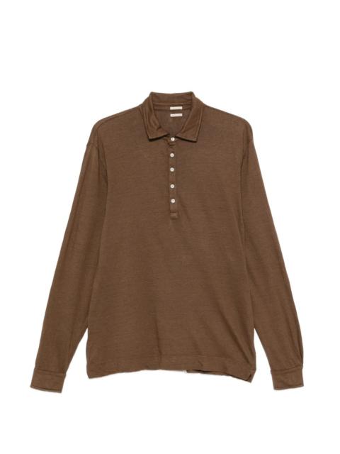 massimo alba long-sleeve polo shirt