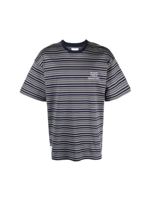 WTAPS striped cotton T-shirt