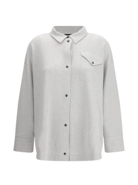 FABIANA FILIPPI patch-pocket button knit shirt