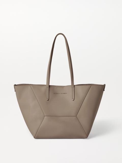Brunello Cucinelli BC Duo bag in calfskin with monili