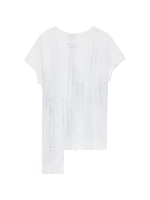 Y's asymmetric-hem cotton T-shirt