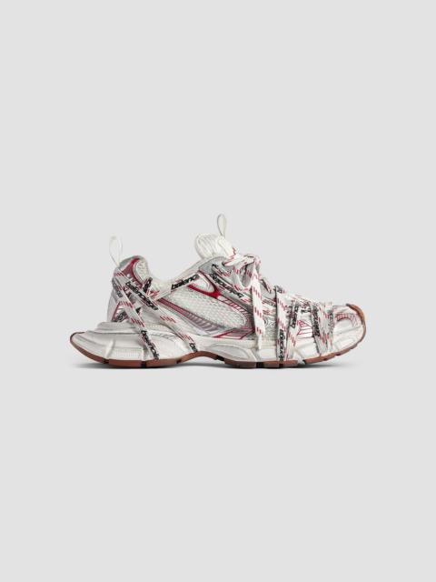 BALENCIAGA Men's 3XL Extreme Laces Logo Sneakers - White Red