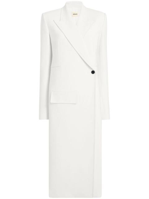 KHAITE Cobble double-breasted long coat