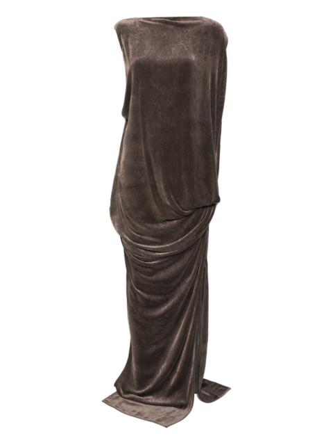 Rick Owens draped cowl-neck dress