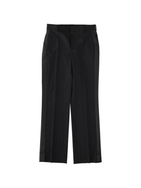 seam-detail trousers