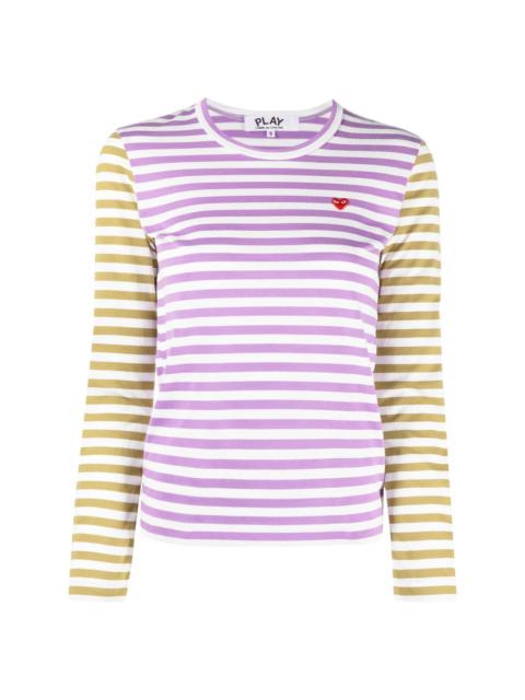 Comme des Garçons PLAY heart-patch cotton T-shirt