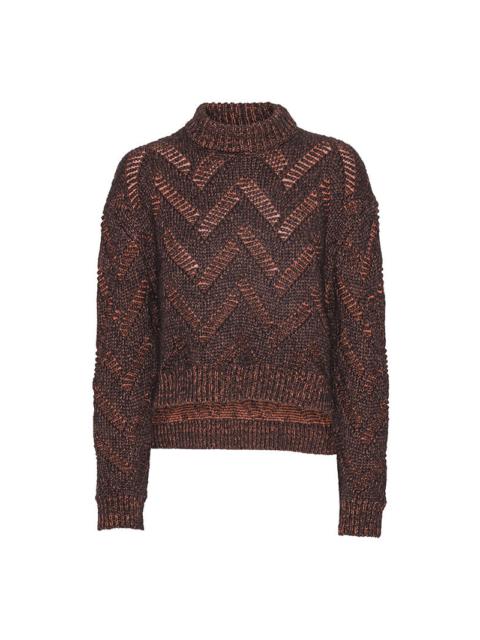 HENRIK VIBSKOV FLAT KNITTED SWEATER - FLAT BROWN
