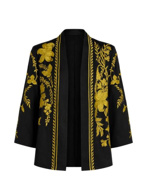 Temperley London Thisbe floral-embroidered cape