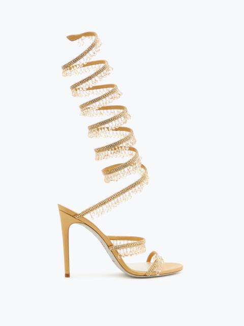 RENE CAOVILLA Chandelier Crystals Honey Sandal 105