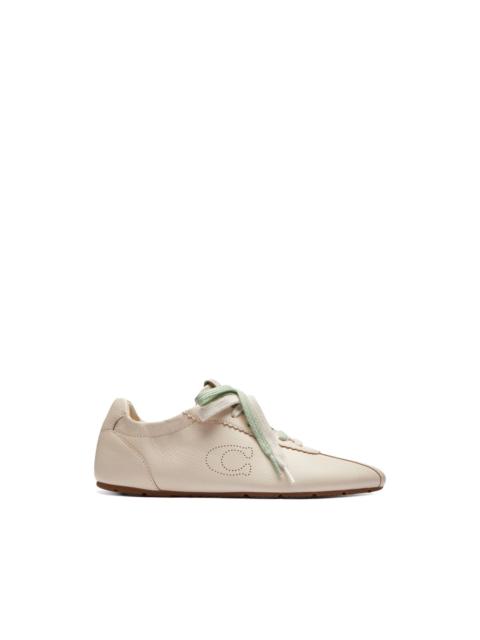 COACH perforated-logo scalloped-edge sneakers