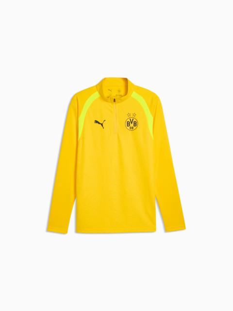 PUMA Borussia Dortmund Men's Quarter-Zip Soccer Training Top