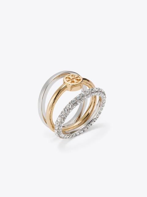 TORY BURCH Icon Pavé Stacking Ring