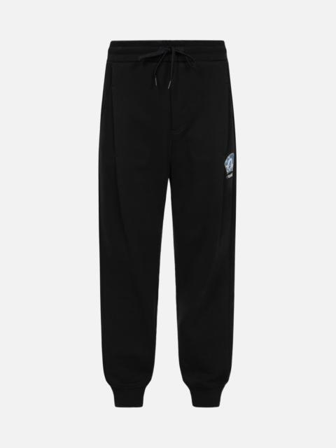 EVISU FAN-SHAPED SEAGULL AND WAVE PRINT 3D FIT SWEATPANTS