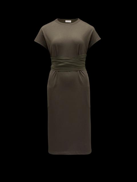 Moncler Belted Midi Dress