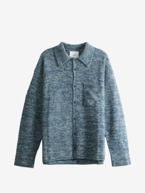 The Elder Statesman marl-knit button-down shirt