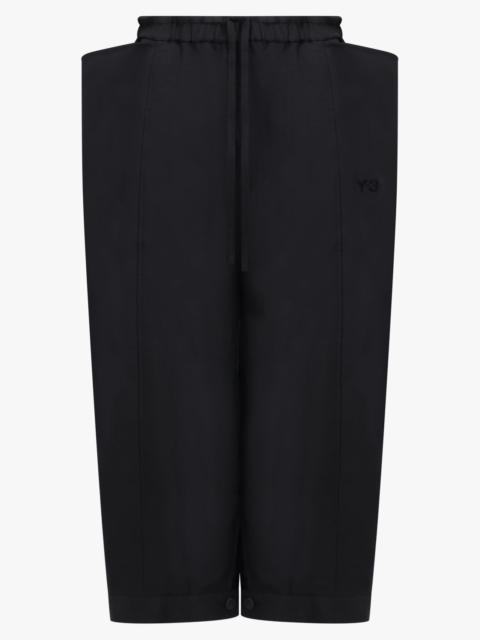 Y-3 SPORT UNIFORM CROPPED TRACK PANT | BLACK