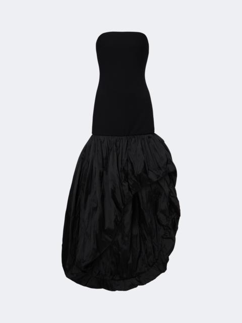 ROTATE Asymmetric strapless gown