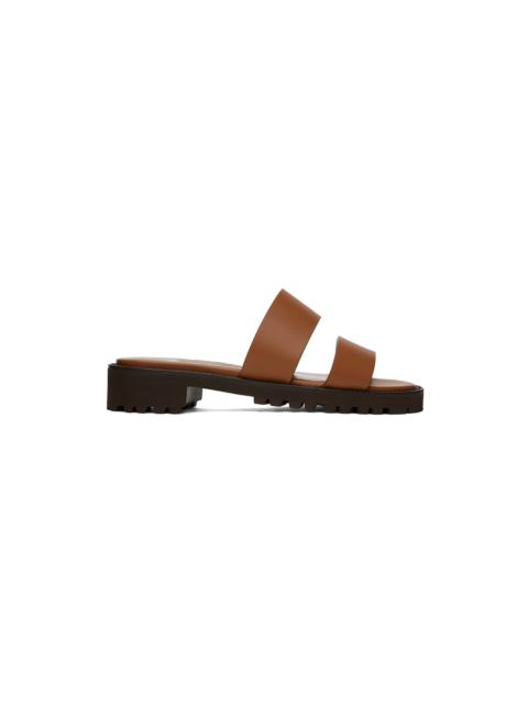 Manolo Blahnik Brown Gadmu Sandals