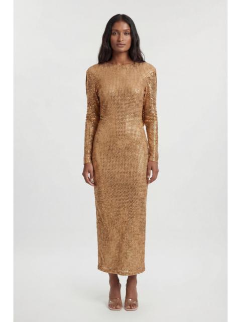 KAREN MILLEN Petite Crystal Embellished Cowl Back Maxi Dress