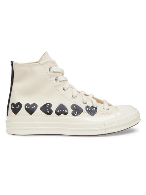 Comme des Garçons PLAY Women's CdG PLAY x Converse Women's's Chuck Taylor All Star Heart High-Top Sneakers - White