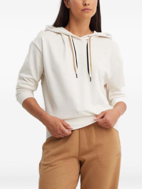 BOSS logo-print long-sleeve hoodie