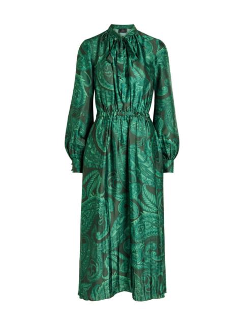 Etro Etro Patterned Satin Midi Dress