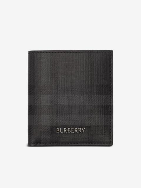Burberry City Check folding card case