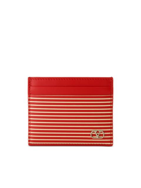 Valentino VLogo Signature striped cardholder