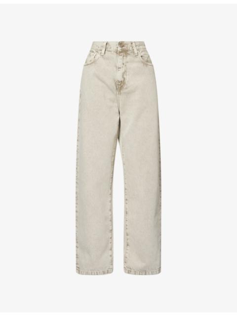 Carhartt Landon Acid Wash Wide-Leg Relaxed-Fit Denim Jeans