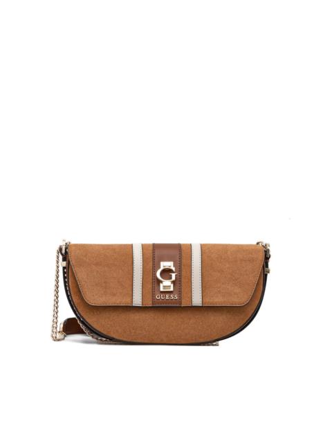 GUESS USA striped-detail crossbody bag