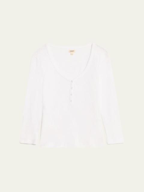 L'AGENCE Rowena Henley Top