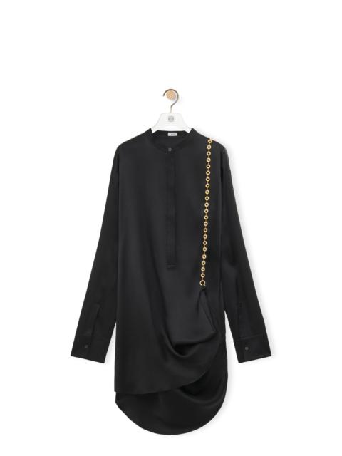 Loewe Chain shirt dress in silk