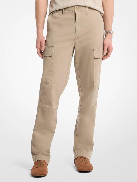 MICHAEL KORS Stretch Cotton Twill Cargo Pants