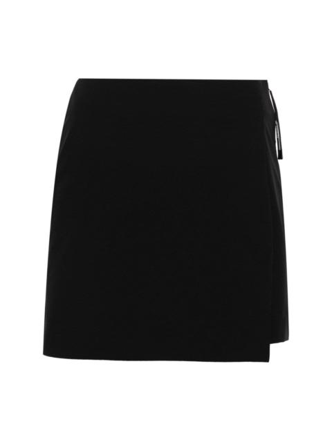 Moncler high-waisted layered-effect shorts