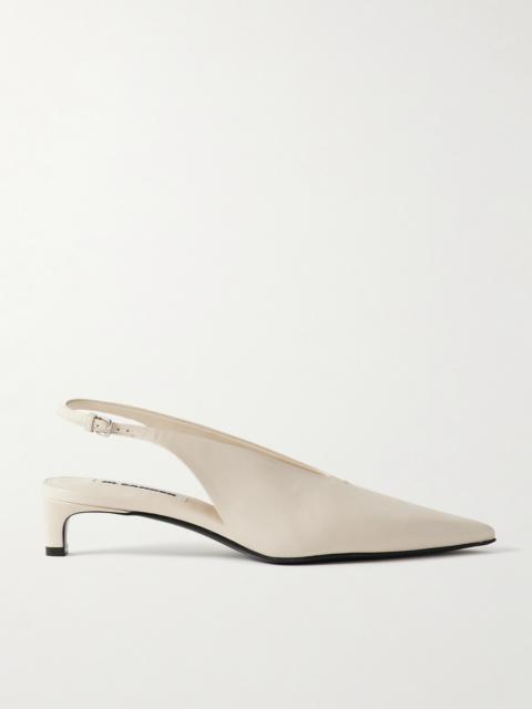 Jil Sander Leather Slingback Pumps