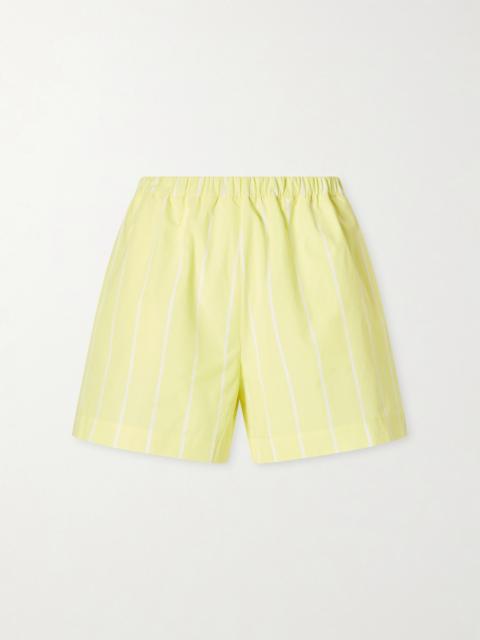 Lido Striped Cotton-poplin Shorts