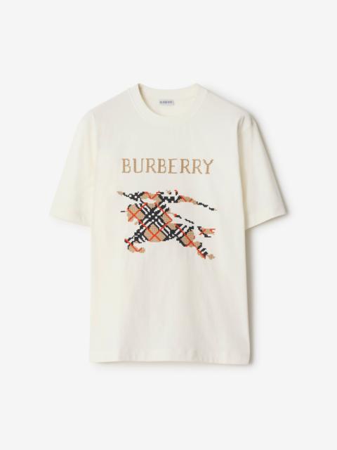 Burberry Cross Stitch EKD​ Cotton T-shirt