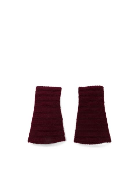 LISA YANG ribbed-knit fingerless gloves