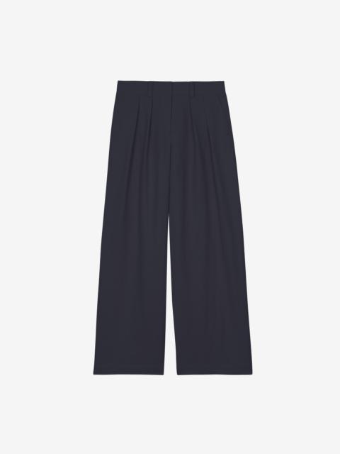 The Frankie Shop Daytona Pleated Trousers - Navy
