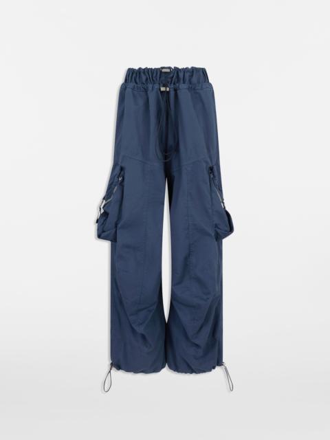 THE ATTICO WASHED BLUE CARGO PANTS