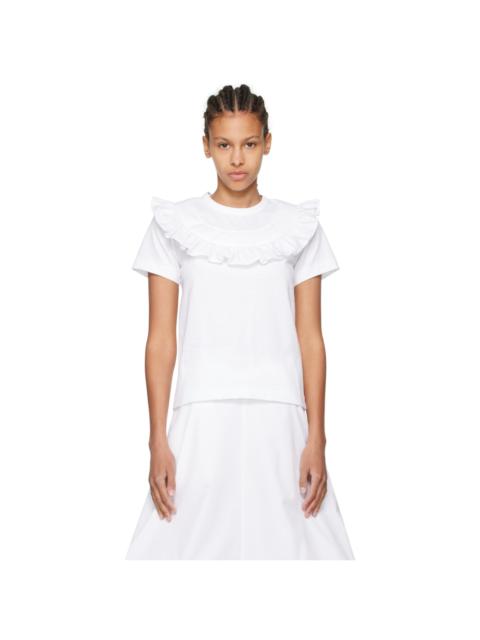 Comme des Garçons GIRL White Ruffled T-Shirt