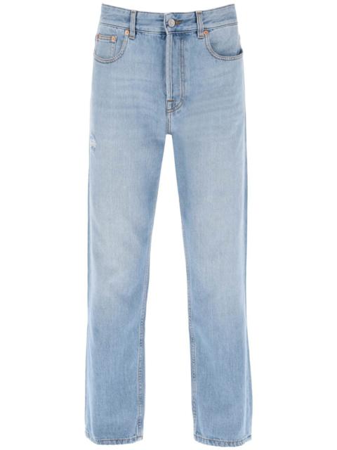 TAPERED JEANS WITH MEDIUM WASH