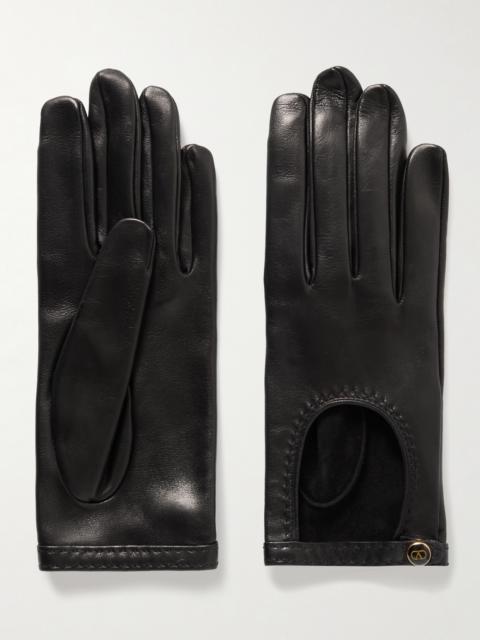 Valentino Vlogo Leather Gloves